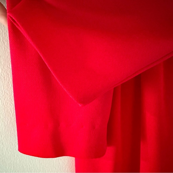 Vintage 1970's maxi evening gown ruched medium handmaids tale dress - Picture 4 of 11